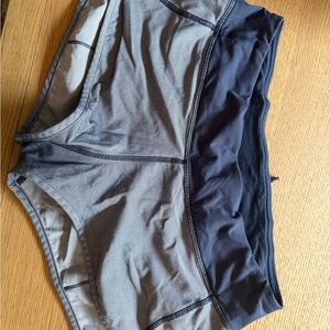 lululemon athletica Gray and Black Athletic Shorts